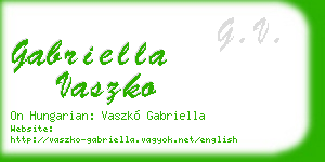 gabriella vaszko business card